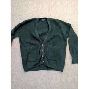 Toad & Co Forest Green Knit Cardigan Size S